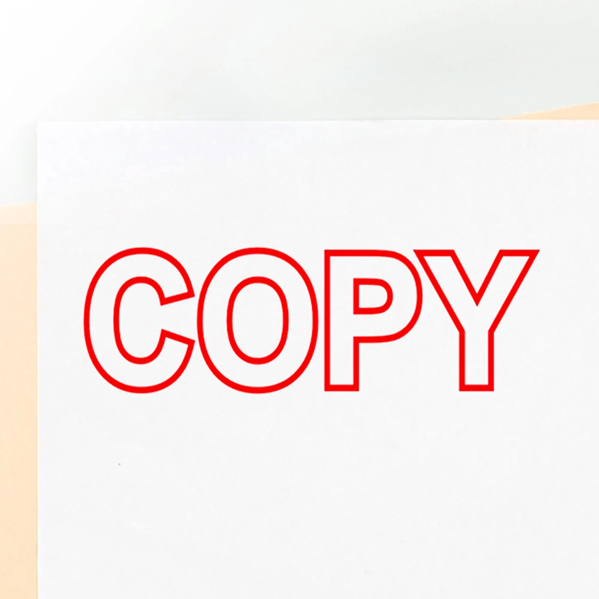 Outline Copy Stamp (Red)